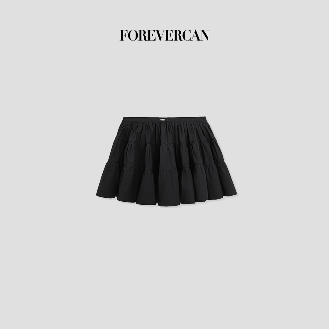 FOREVERCAN“黑巧可露丽”m1u家蓬蓬蛋糕裙半身裙裤SD21716