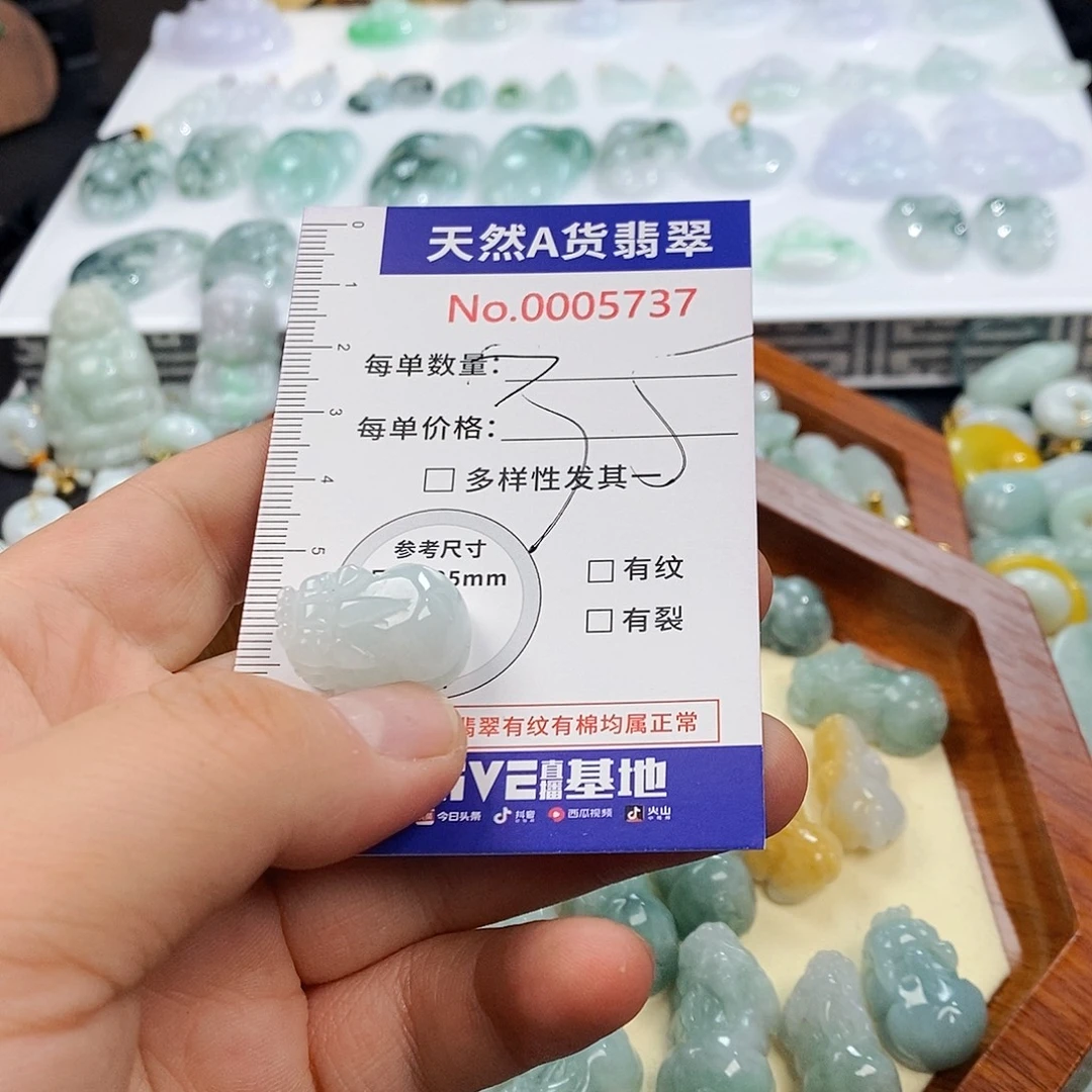 翡翠未镶嵌颈饰5737