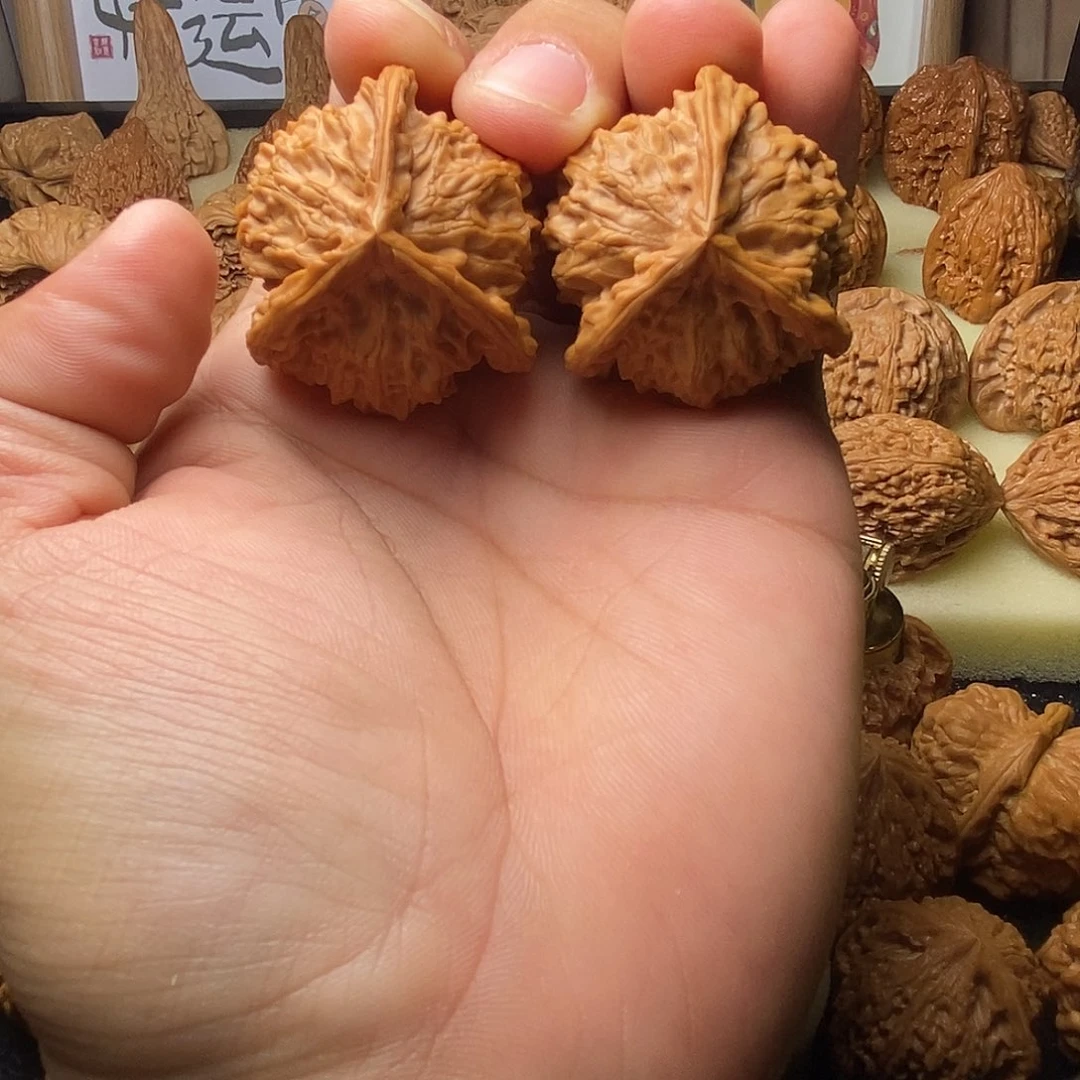 文玩核桃把件人奔39放漏