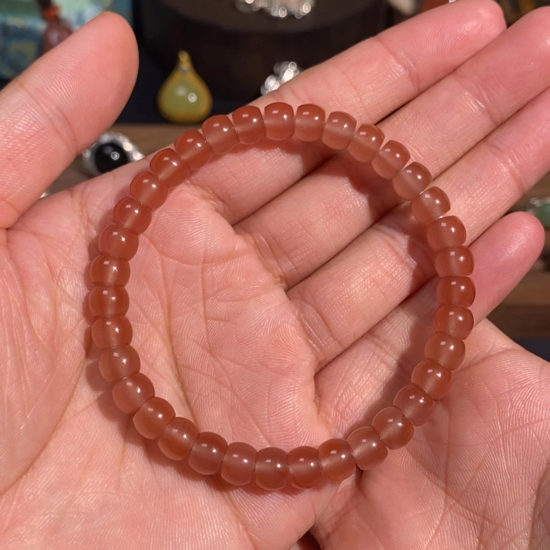 南红玛瑙未镶嵌手链