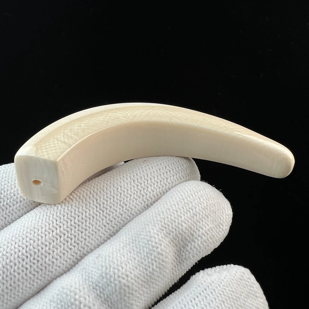 D3163天然猛犸牙 牙尖 67.2mm支持鉴定 假一罚四