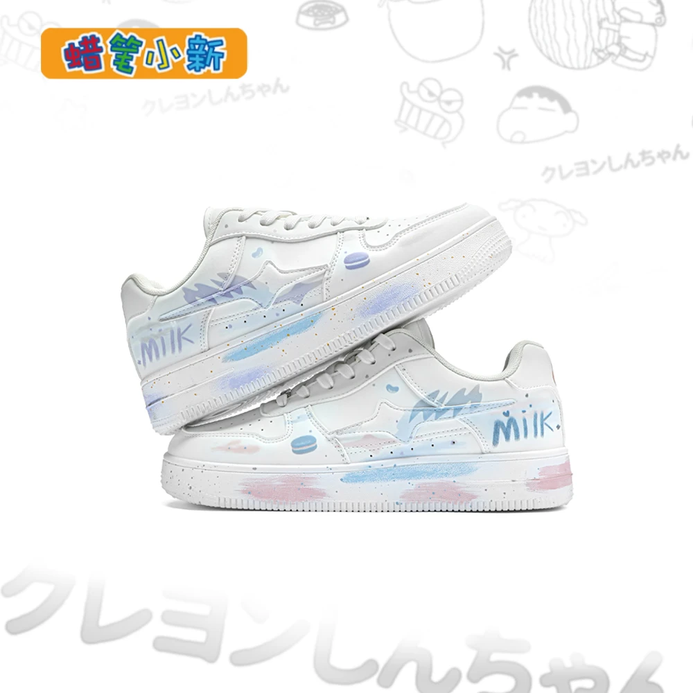 蜡笔小新鞋子男款冬季爆款2025新款泼墨鸳鸯鞋情侣时尚百搭情侣鞋