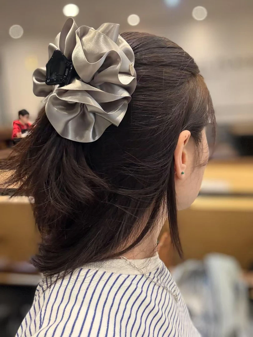 韩国气质女神款抓夹巨显发量