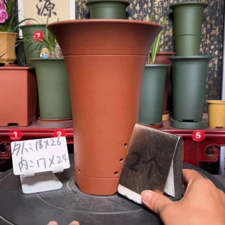 紫砂花盆紫砂花盆