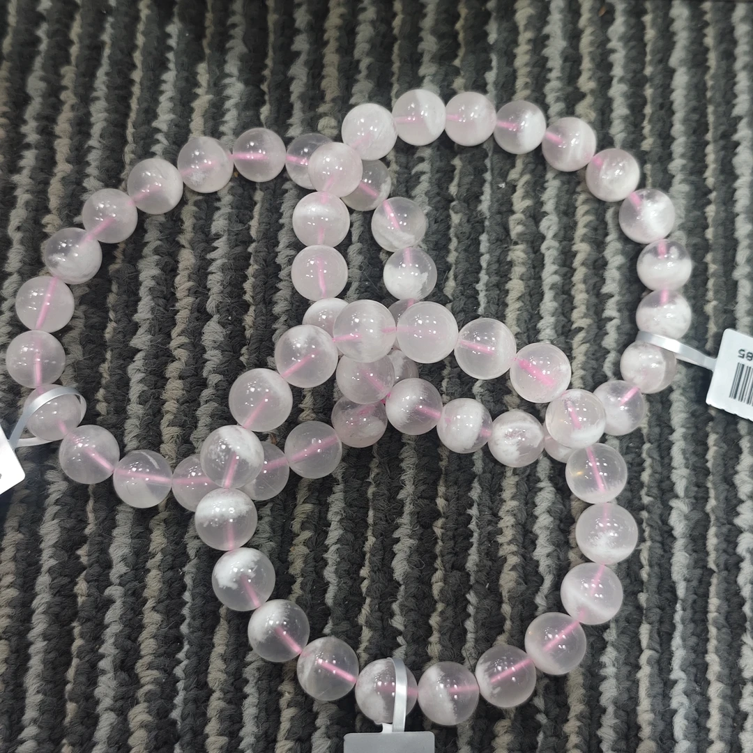 【书记甄选】天然雪花幽灵单圈手链 多样性发一件 约10mm XZ1141