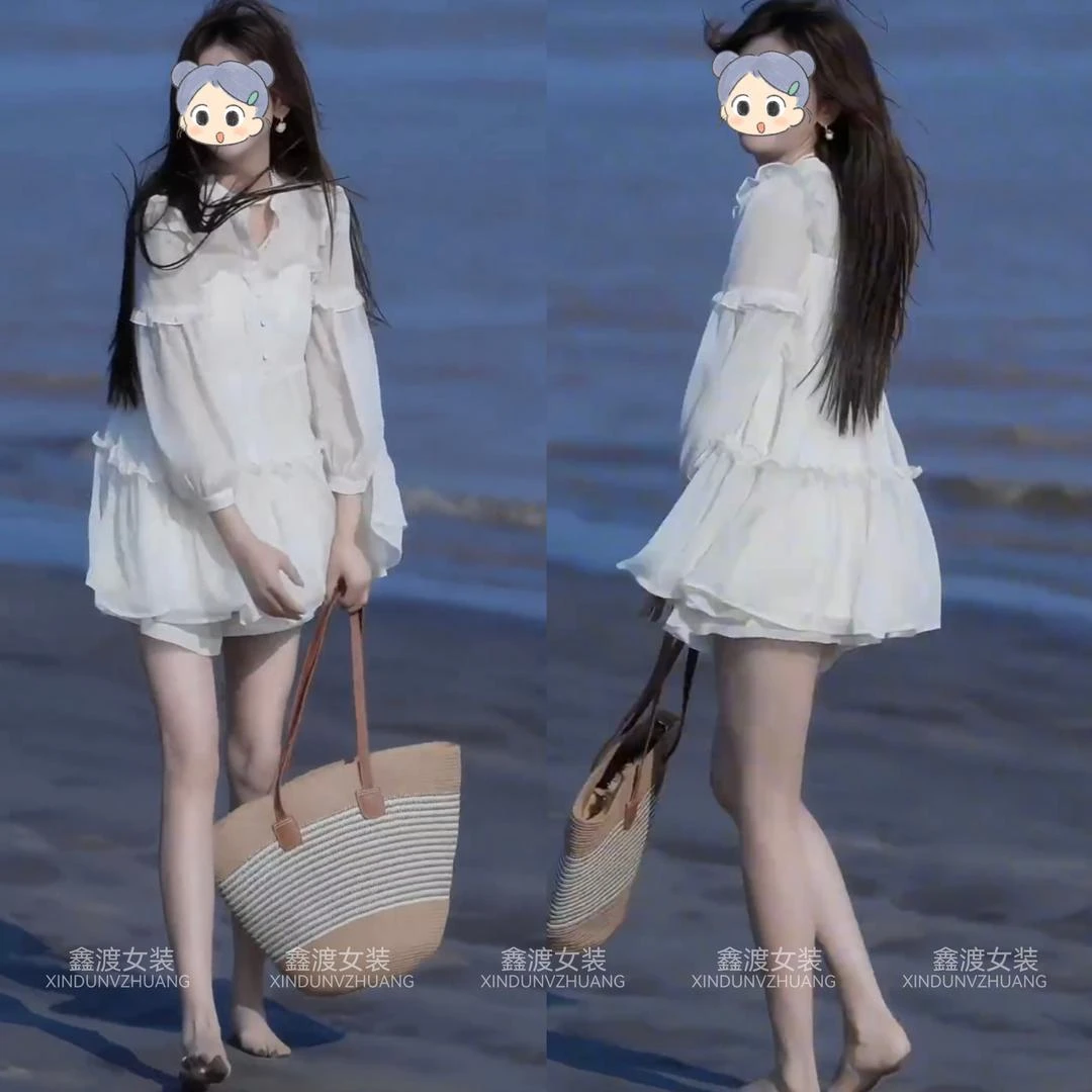 百搭款小个子韩版2025夏季新款时尚显瘦气质女士网红洋气两件套