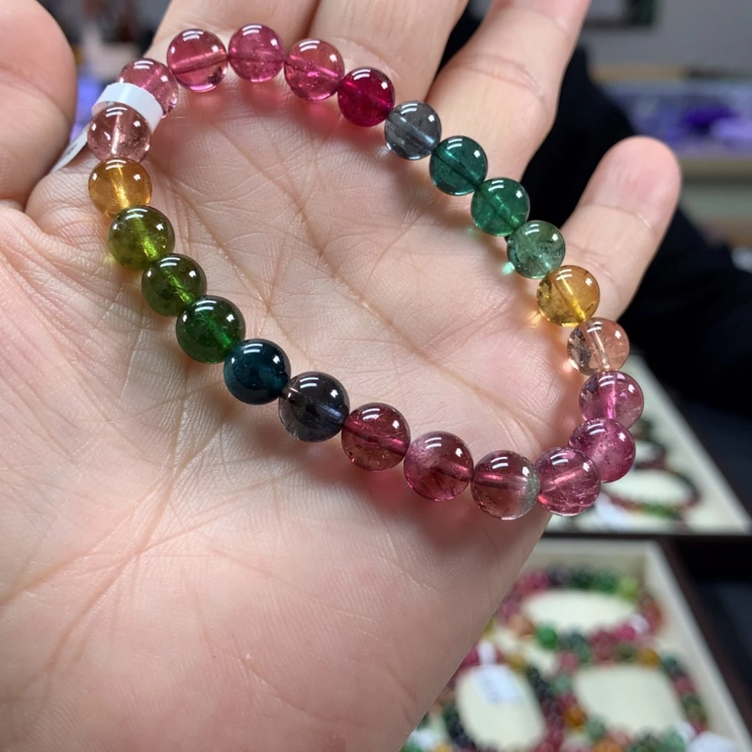 碧玺手链未镶嵌7.7毫米左右