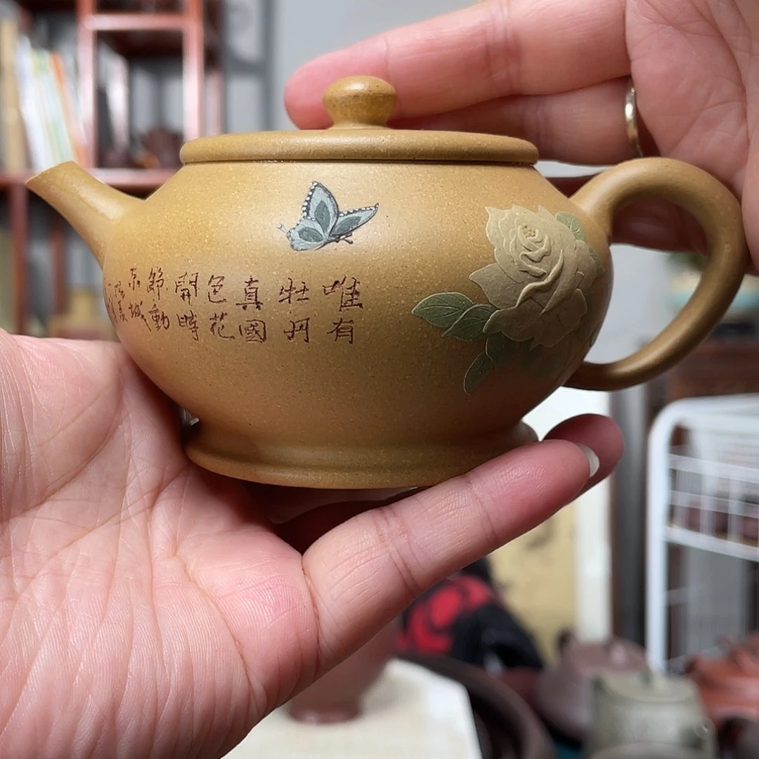 段泥茶壶黄金段镜瓦