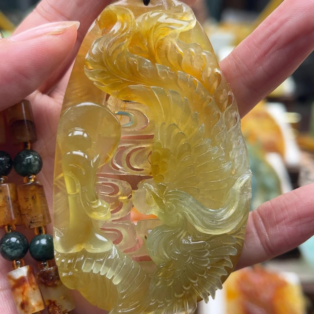 岫玉未镶嵌挂件挂件