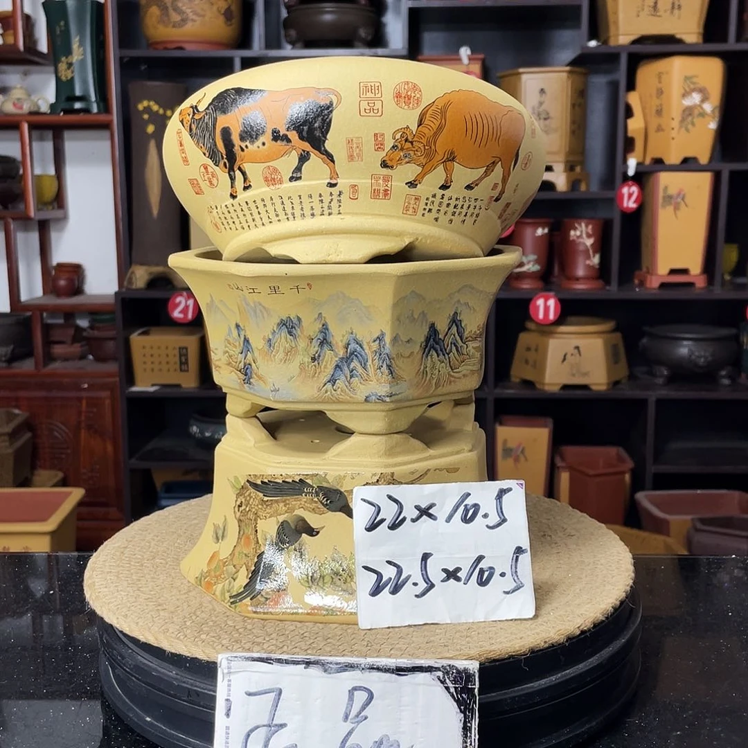 紫砂D-婉秋紫砂花盆