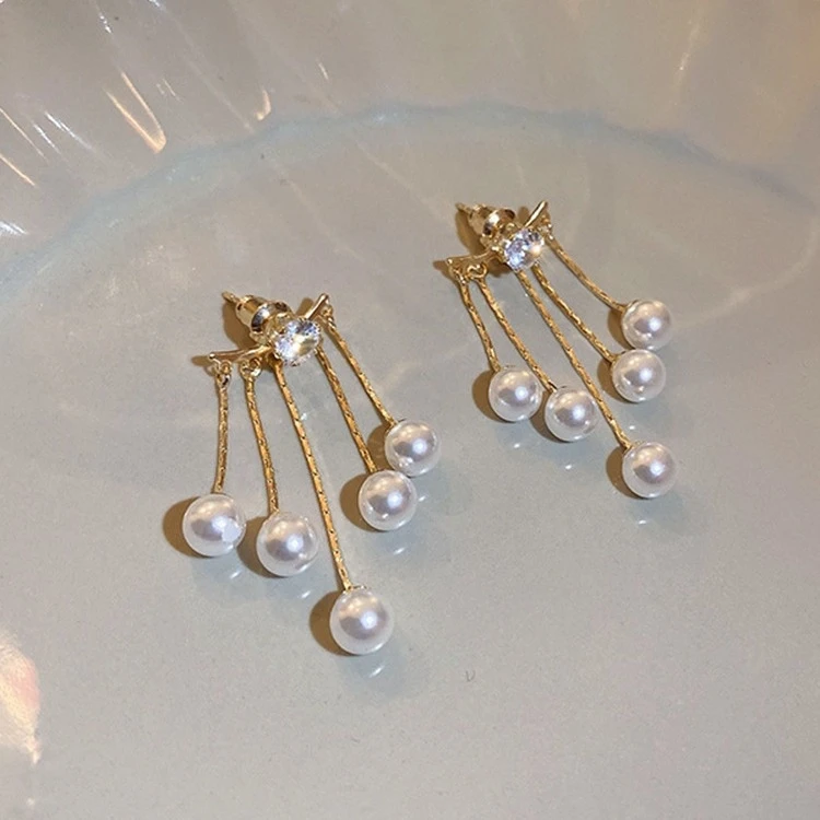 新款韩版感流苏耳环时尚小众设计感复古网红耳坠