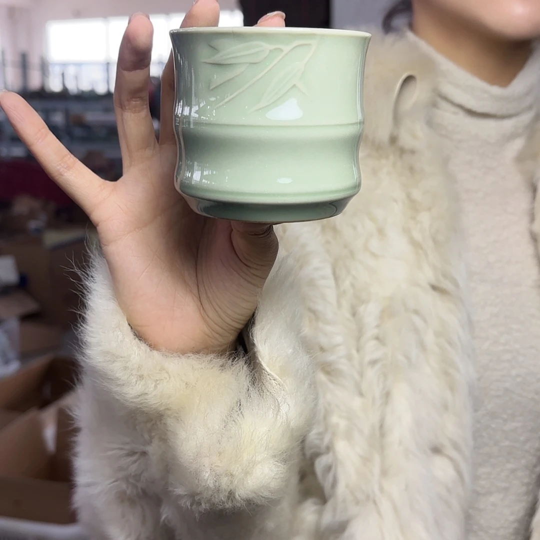 龙泉云间青瓷小米茶器