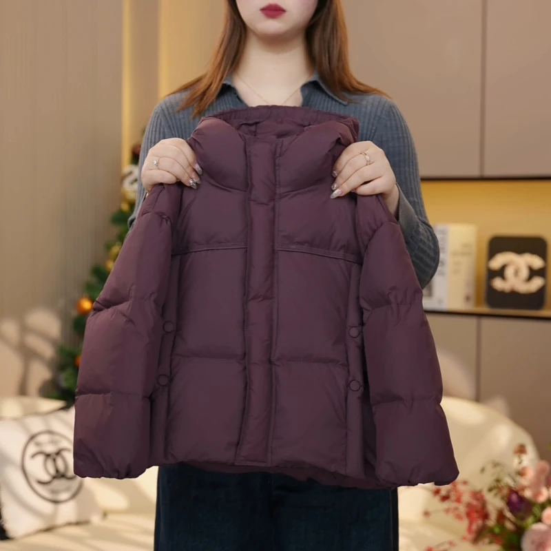 【糖宝魔豆】女童冬装加厚棉服新款连帽棉衣女孩冬季百搭拜年服外套