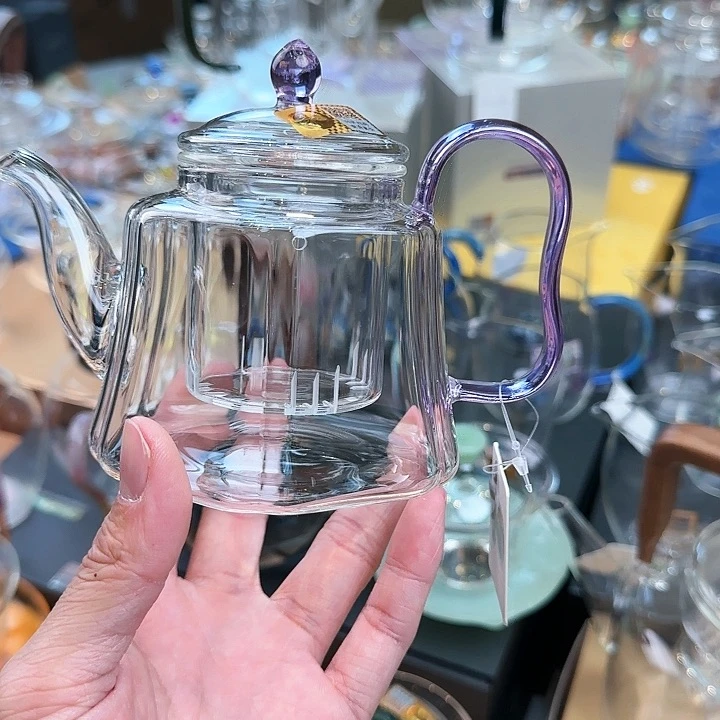 禾器浅紫色锦瑞壶