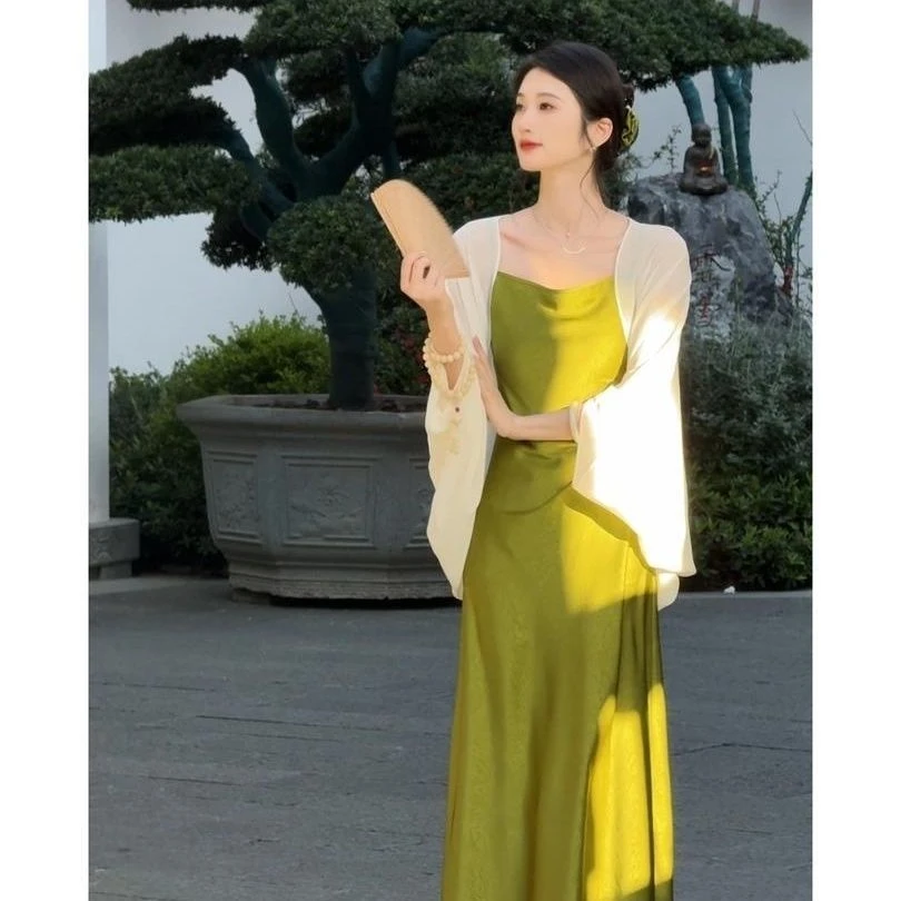 2025春夏清冷感雪纺纱薄款显瘦开衫松弛感高级感气质披肩外搭开衫