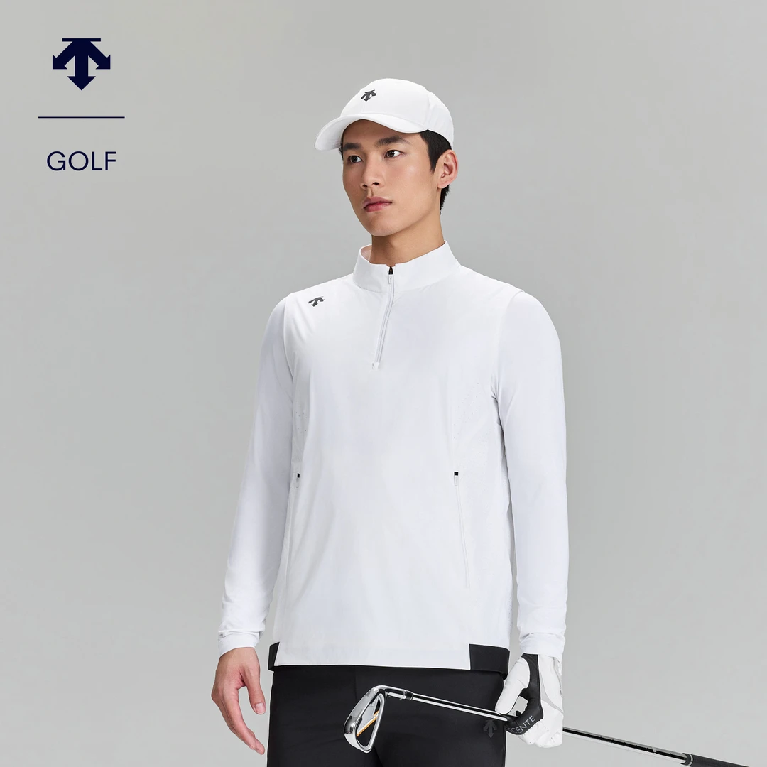 【假两件】迪桑特高尔夫 男士PRO透气运动上衣夏季新品G623MPTL42