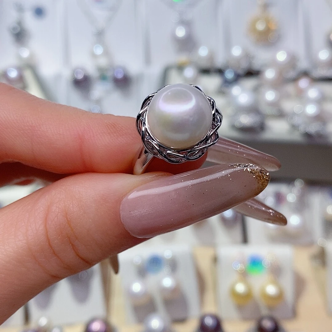 未镶嵌淡水珍珠戒指