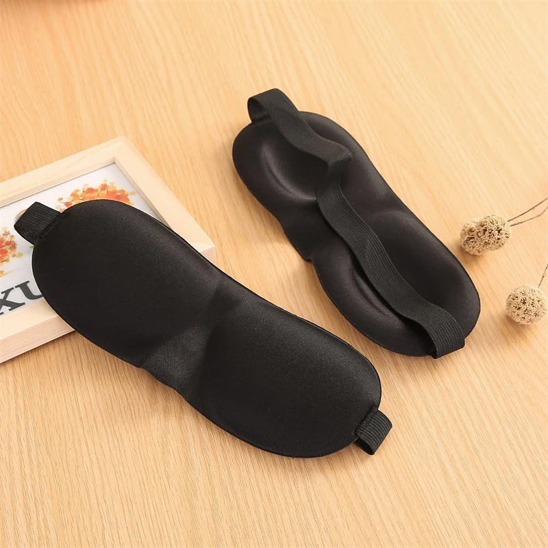 个性3D立体可选护眼罩男女睡觉航空旅游布艺柔软用睡眠眼罩