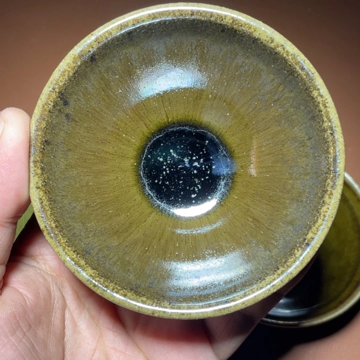 茶盏铭七星窑玉子柴烧