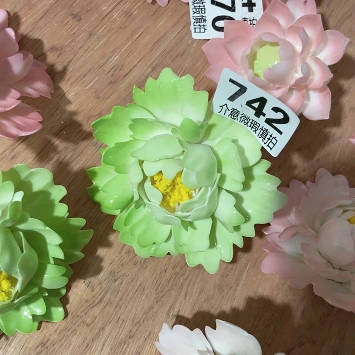 摆件手工制作陶瓷花