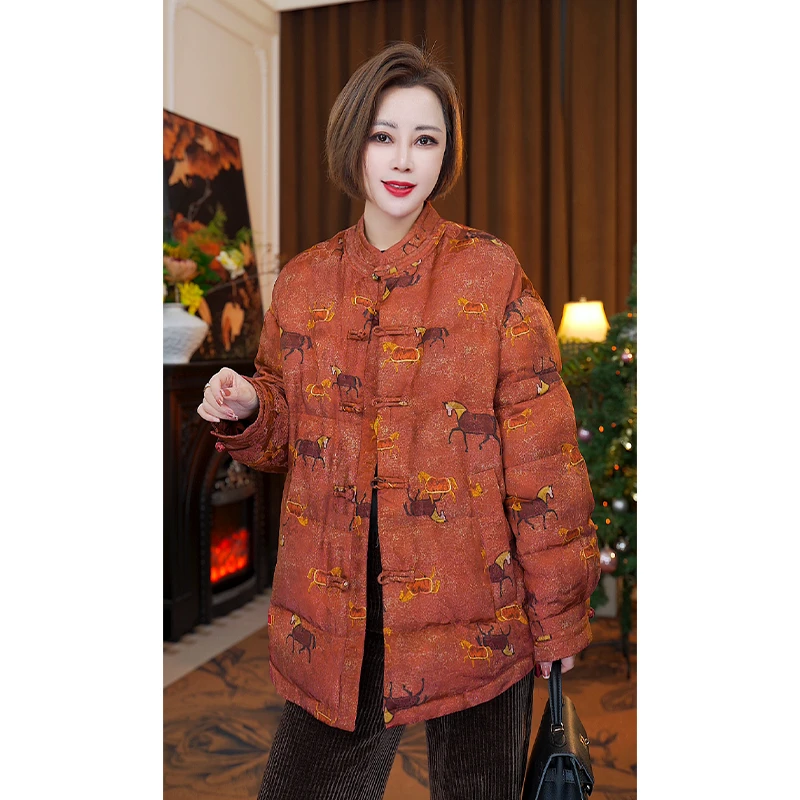 岑晨新中式90鹅绒服设计款休闲女装上衣25121625