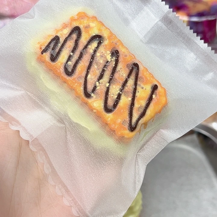 硅胶食物色抹茶夹心饼干125g