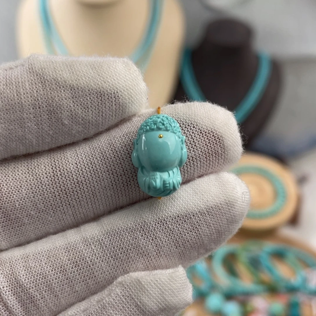 绿松石手链未镶嵌无相佛