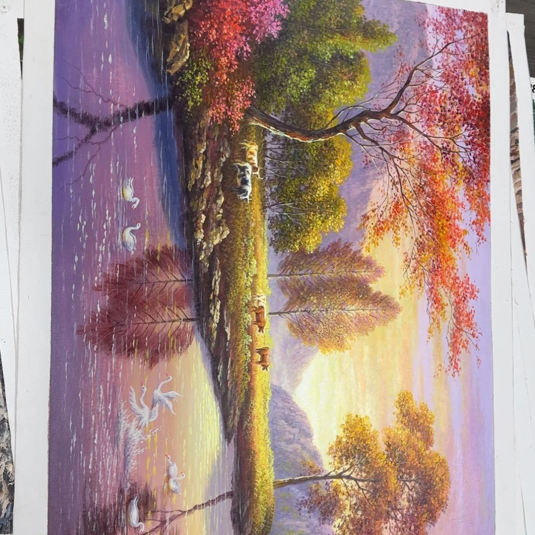 油画我也不想去看了一下