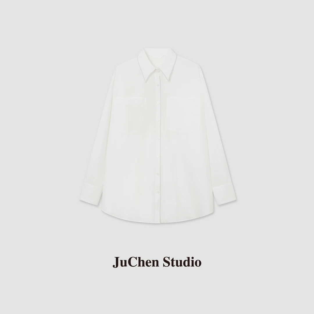 LIBOSHU“随意摆弄超好玩”轻薄廓形抗皱防晒春夏长袖衬衫女2302750