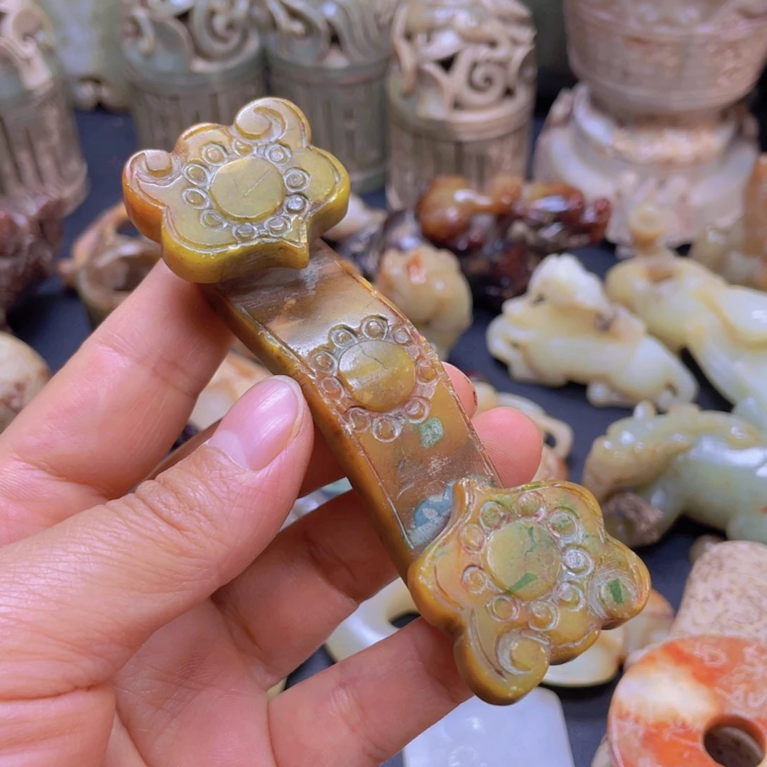 白玉菩提吊坠摆件