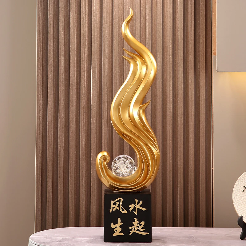 风生水起摆件高档客厅入户玄关电视柜办公室桌面开业乔迁新居礼品