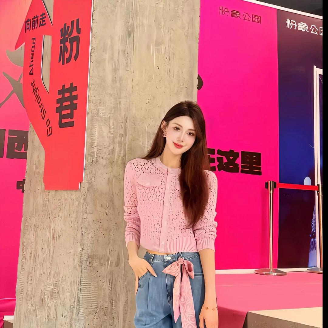 GIRDEAR/哥弟新款冬季法式轻奢小香风气质优雅单排扣针织衫