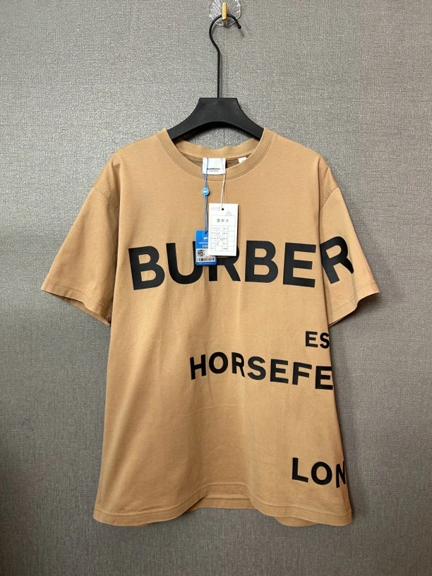 95新 BURBERRY/博柏利 Burberry棕色半袖95新