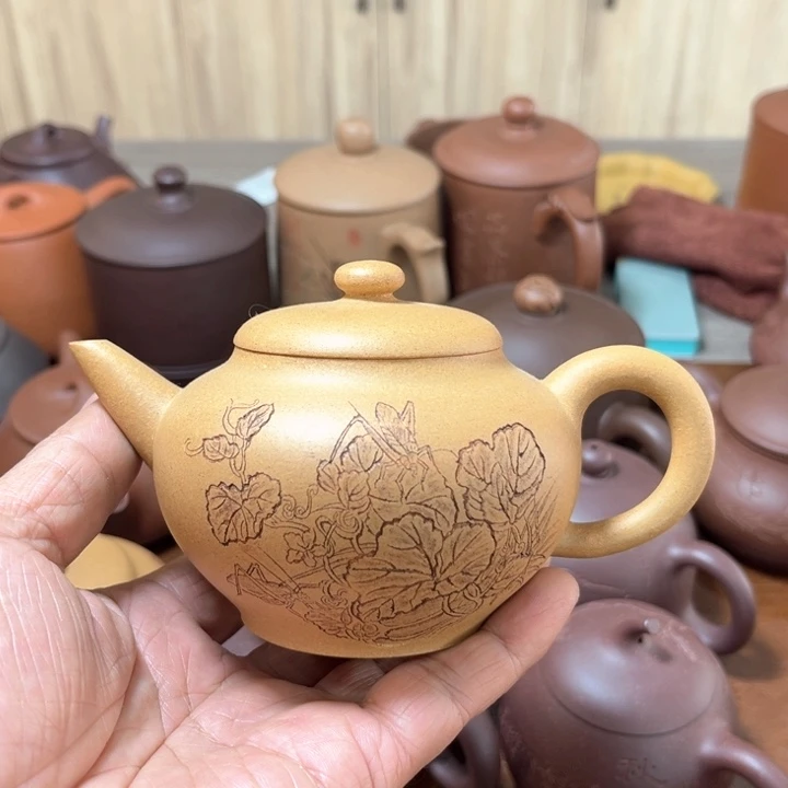 茶壶紫砂黄金段240毫升
