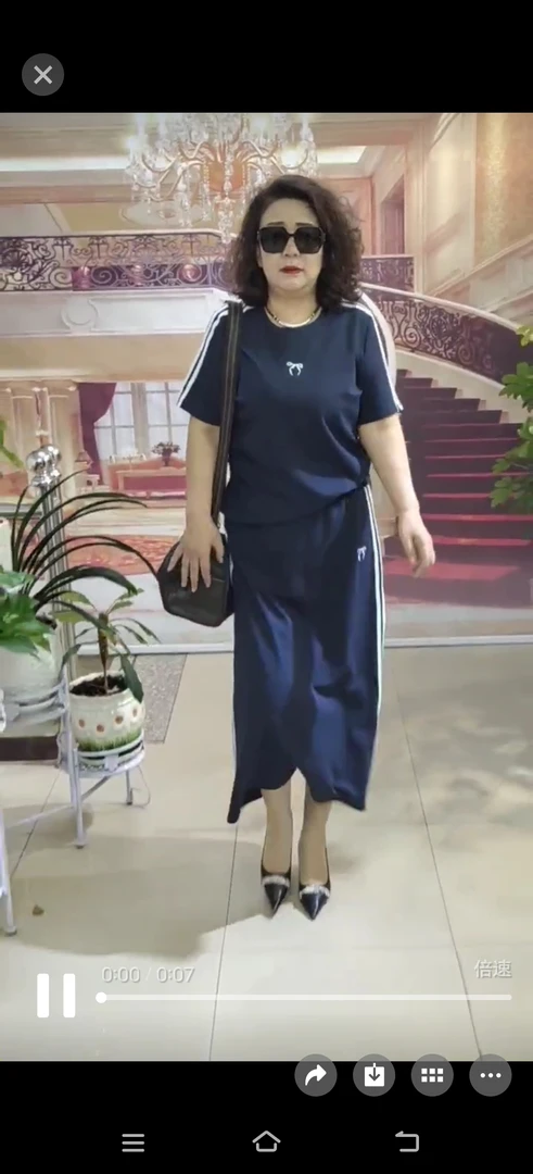 大码女装-上衣+裙子15966