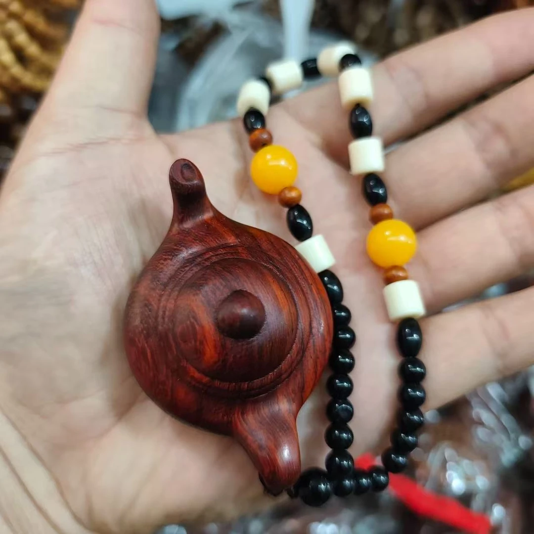 小叶紫檀把把壶-