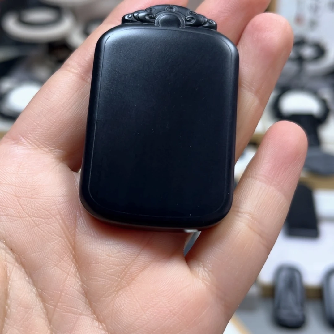 【闪购商品】和田玉（墨玉）小46面包羊脂52克左右未镶嵌