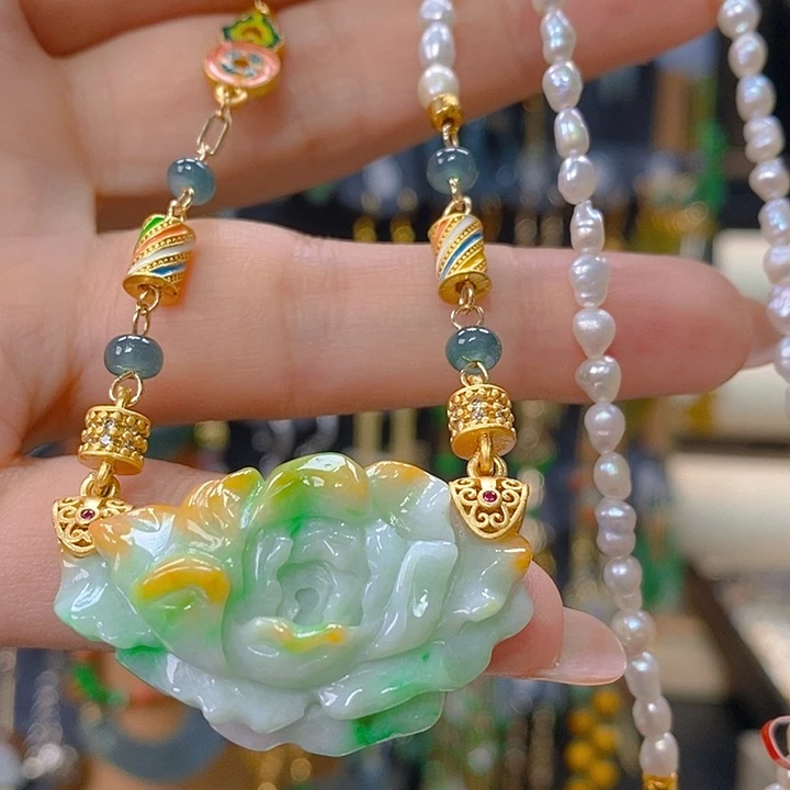 翡翠未镶嵌耳饰翡翠