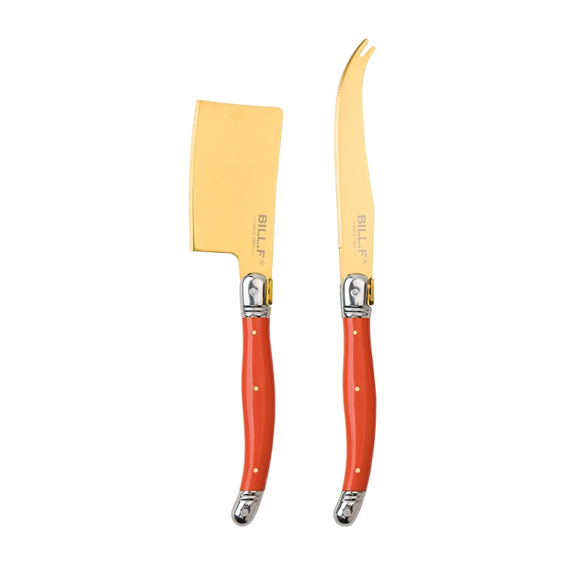 BF BILL.F SINCE 1983橙色芝士刀两件套刀具家用出口锋利专用刀