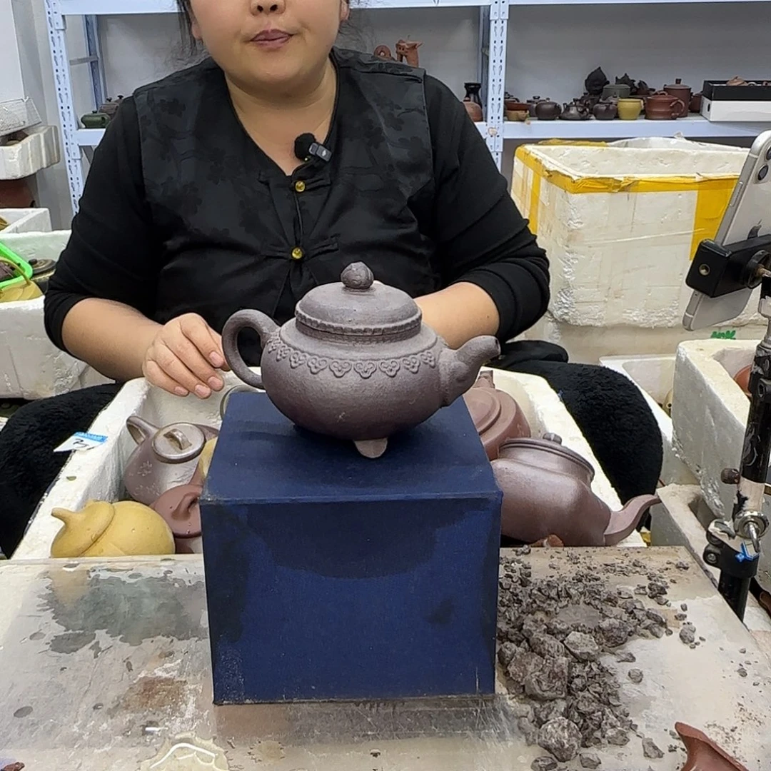 茶壶紫砂宜兴紫砂壶瑕疵处理