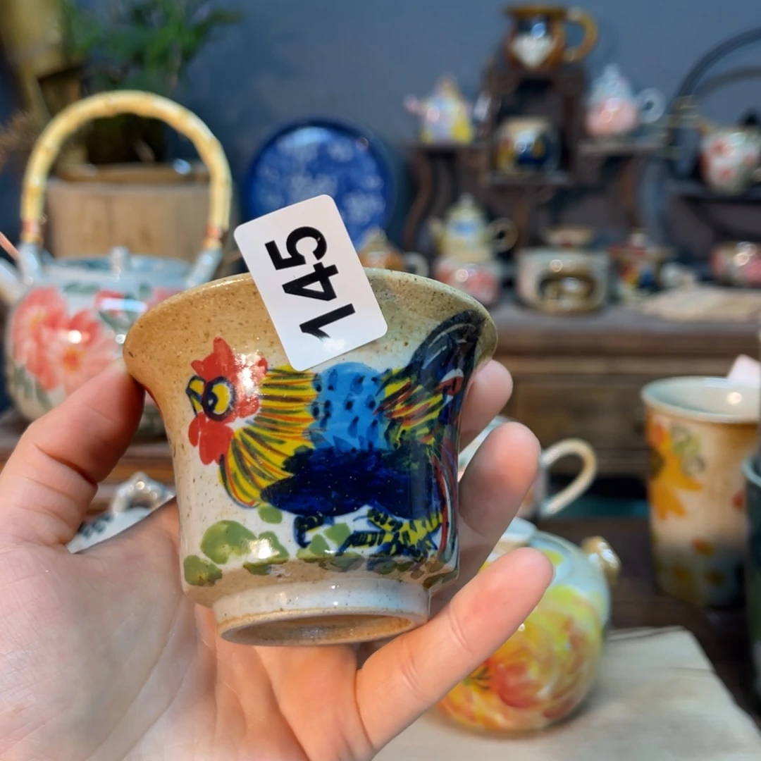 杯素浅陶瓷手工手绘