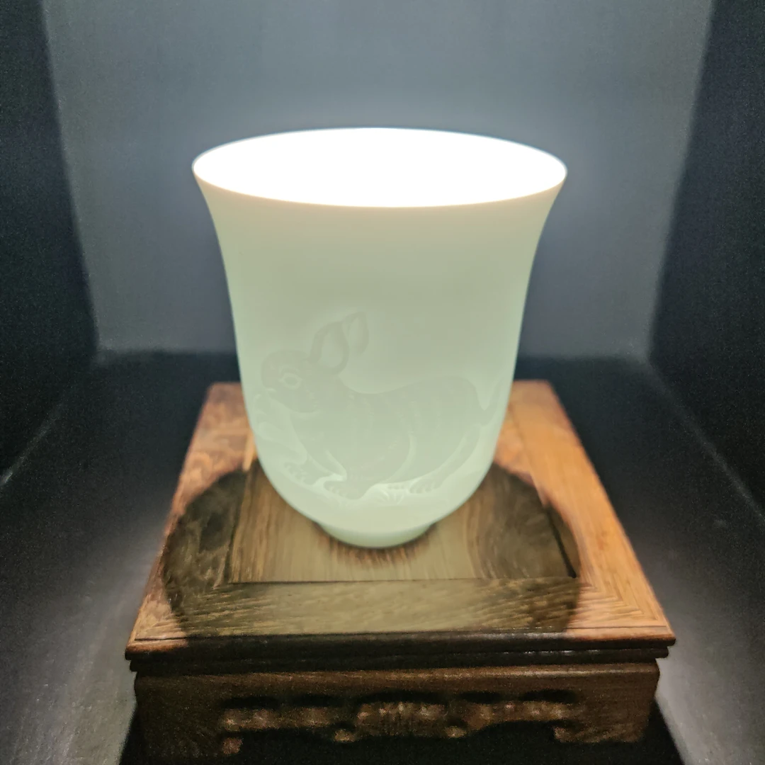 【景德镇】高温陶瓷，RY主人杯兔