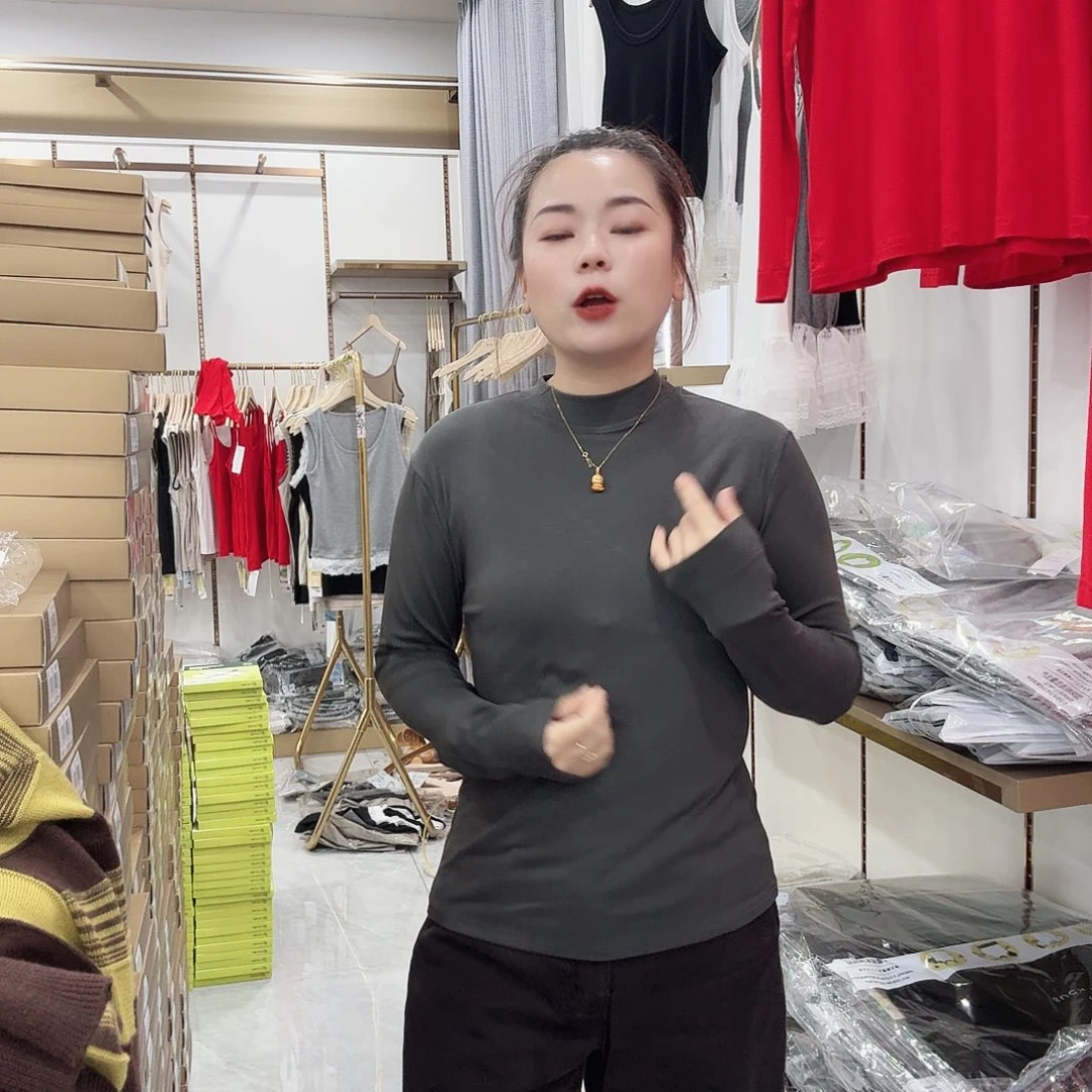 棉2641深灰色打底衣