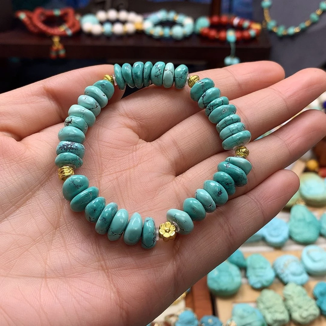 未镶嵌绿松石手链