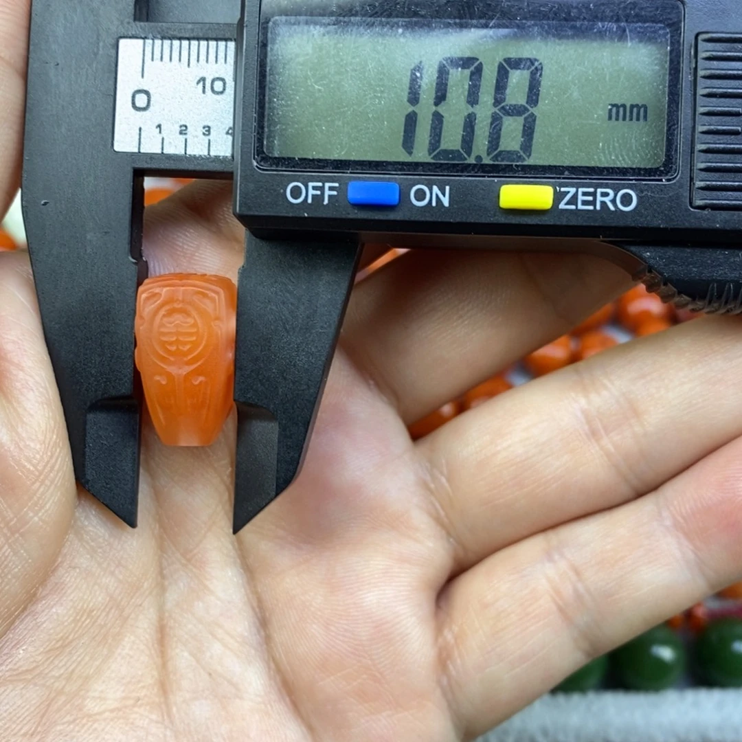 南红玛瑙未镶嵌单珠10.8mm