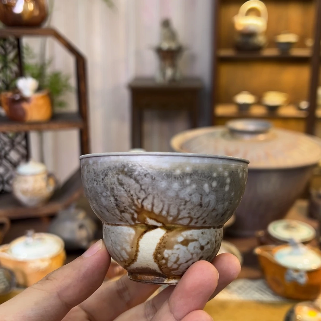 不染柴烧精品主人杯