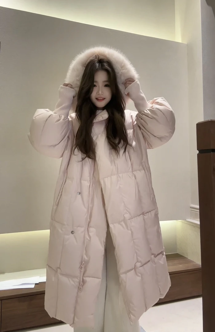 安心绒S「真50白鸭绒」超美超仙清雅高级秋冬加厚羽绒服外套