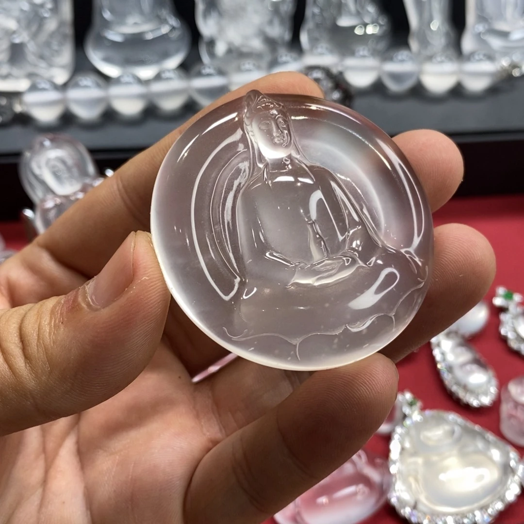 石英质玉吊坠未镶嵌净*