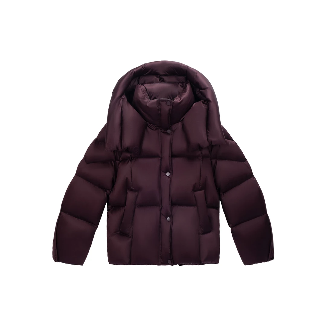 【毛姐专属】95白鹅绒缎面保暖潮流冬季鹅绒服DF7599时尚