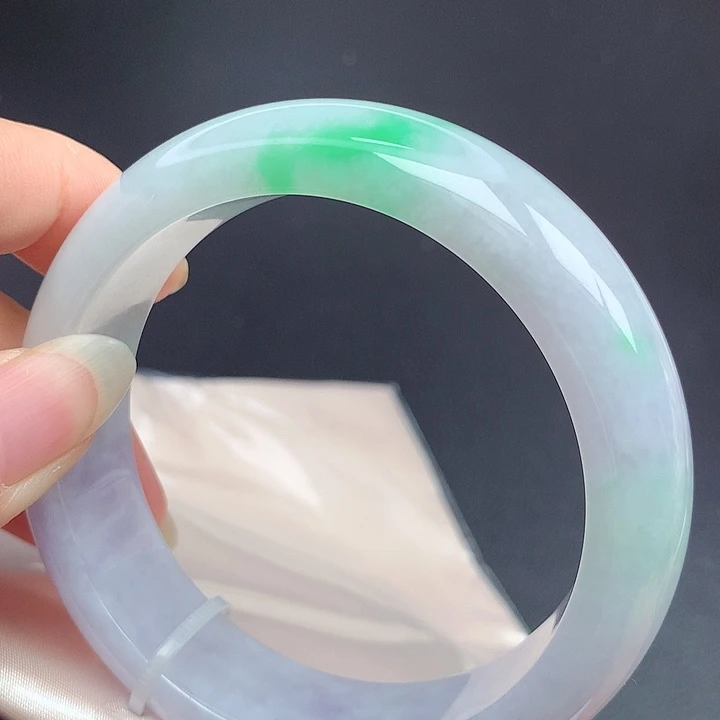 翡翠未镶嵌手镯58.5圈口